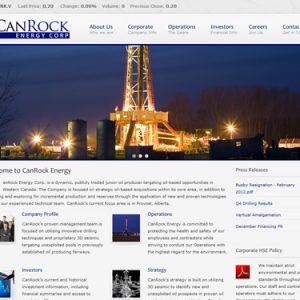 stock ticker and updated news for canrock